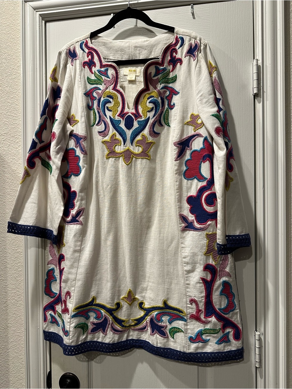 Maeve by Anthropologie Olympia Embroidered Tunic Dress